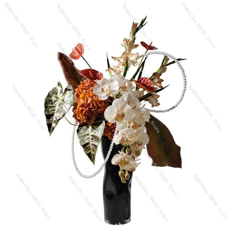 Lighting Decor Company - 우아한 라이트 럭셔리 유리 꽃병, 꽃꽂이,