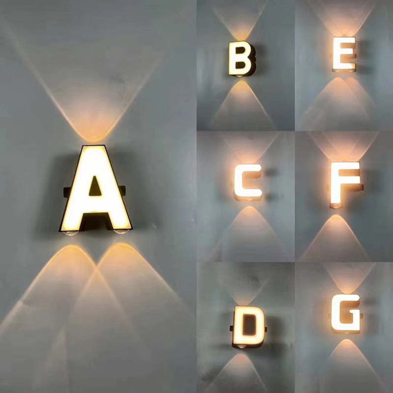 Lighting Decor Company - LED 글자 조명 사인, 26 알파벳