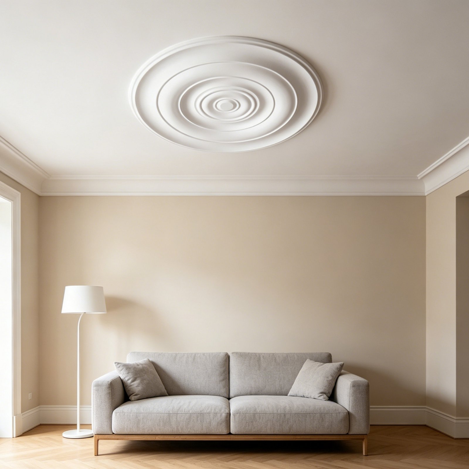 Lighting Decor - 원형 천장 메달리온 유럽풍 디자인 PU