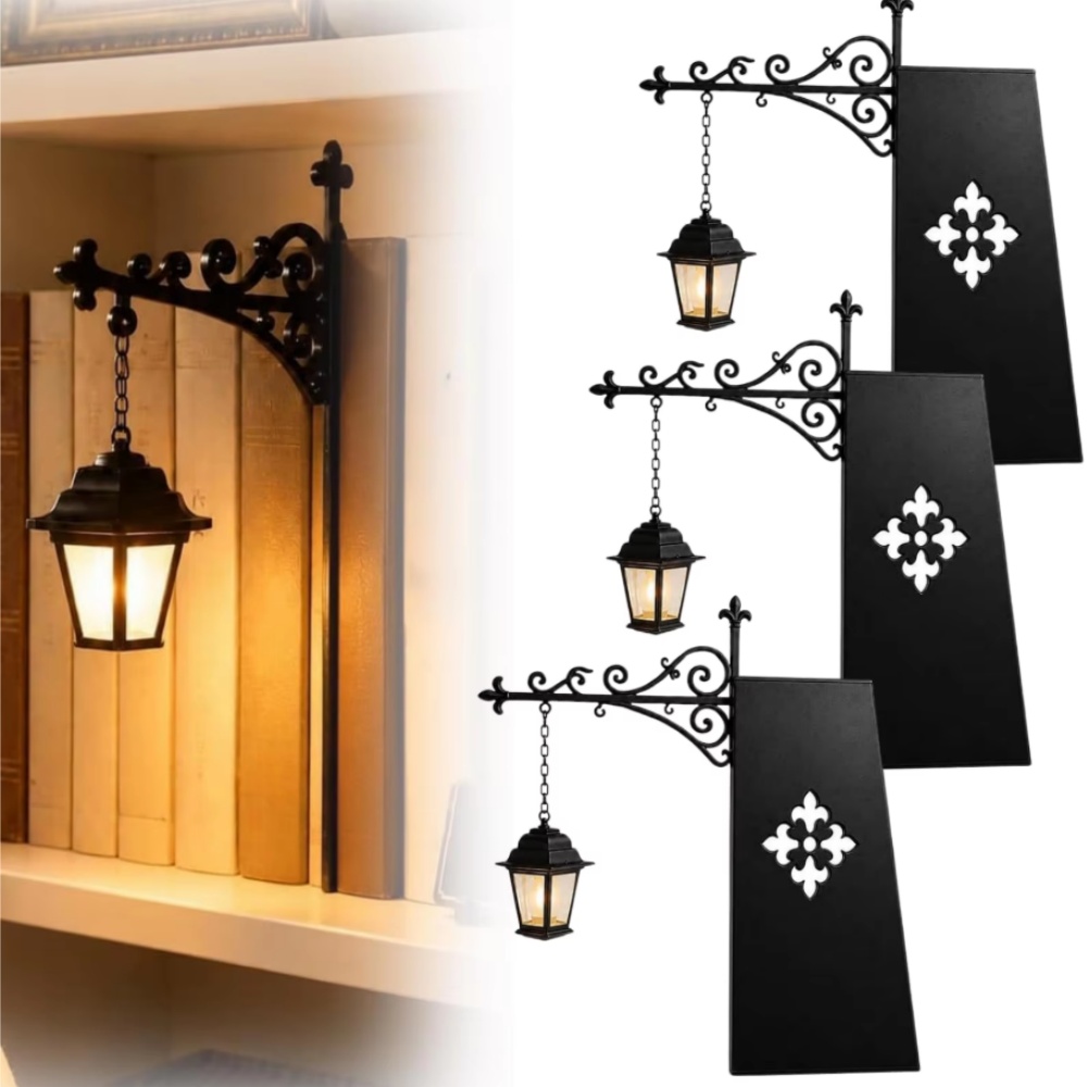 Lighting Decor - 도서관 랜턴 장식용 책장 조명 레트로