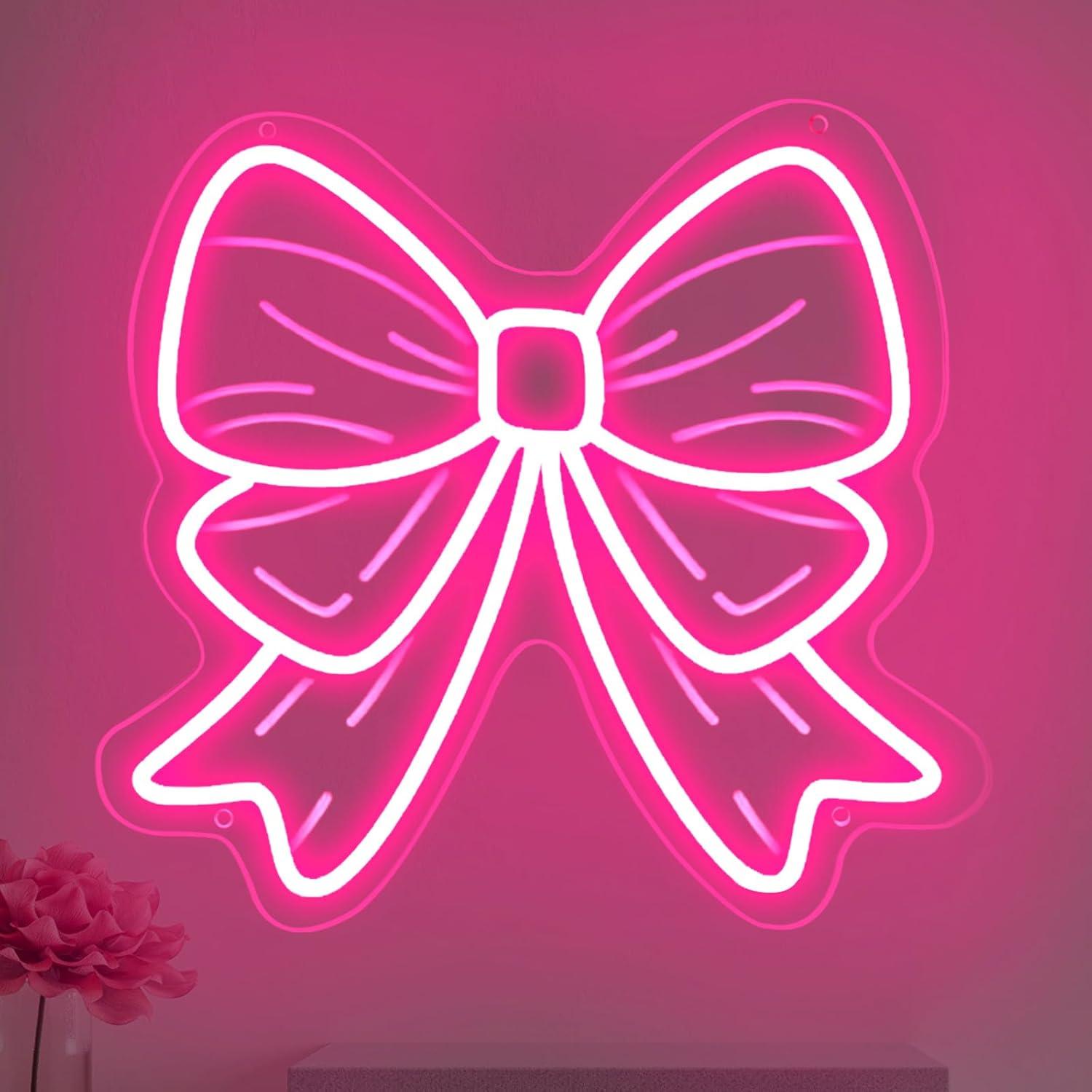 Elegant Decor & Lighting Llc - 보우 네온사인 USB 디머블 LED 네온