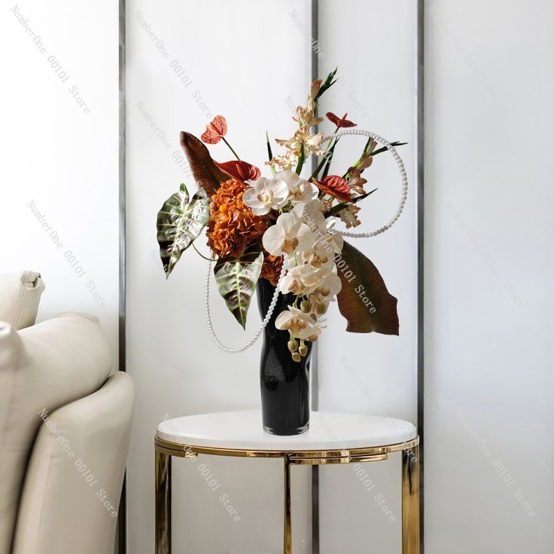 우아한 라이트 럭셔리 유리 꽃병, 꽃꽂이, 조화 장식, - Lighting Decor Company 리뷰 및 가격