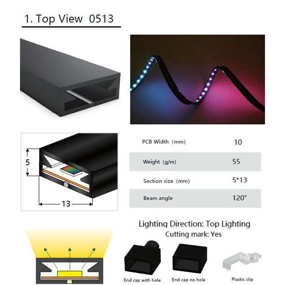 유연한 LED 스트립 라이트 실리카 젤 소프트 램프 튜 - Lighting Decor And More 리뷰 및 가격