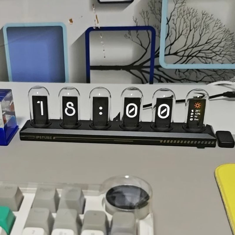 RGB 닉시 튜브 시계 LED 발광 IPS 컬러 스크린 - Lighting Decoration Ideas For Home 리뷰 및 가격