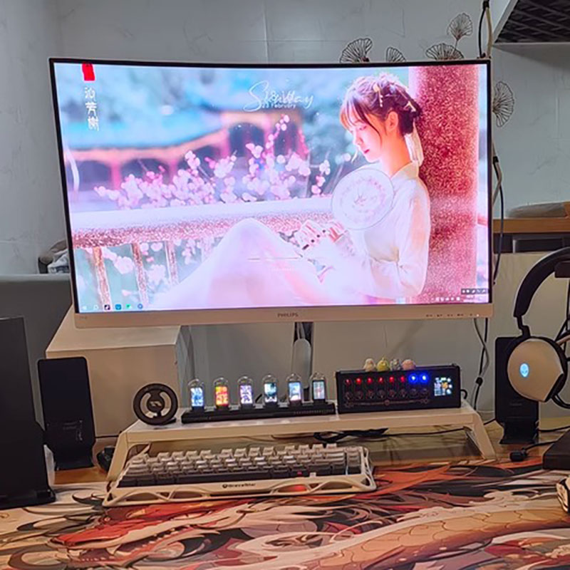 RGB 닉시 튜브 시계 LED 발광 IPS 컬러 스크린 - Lighting Decoration Ideas For Home 리뷰 및 가격