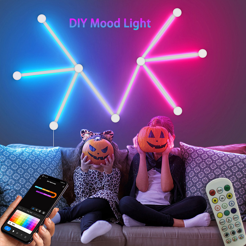 스마트 RGB 벽등, 블루투스 앱 연결 LED 라이트  - Lighting Decor For Bedroom 리뷰 및 가격