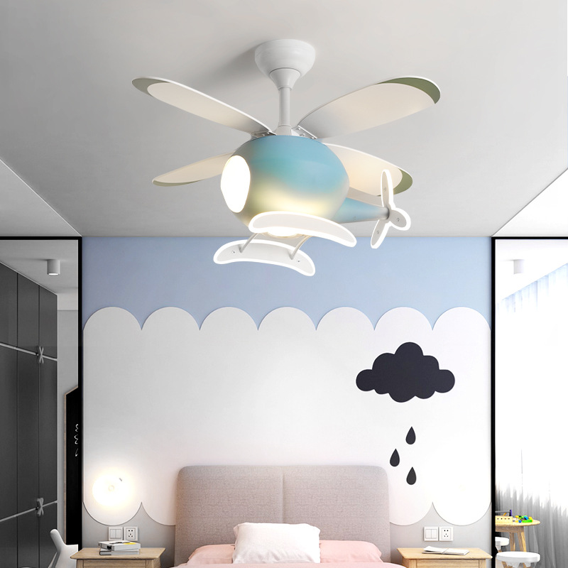 현대 창조적 인 만화 비행기 팬 라이트 간단한 장식 L - Lighting Decor 리뷰 및 가격
