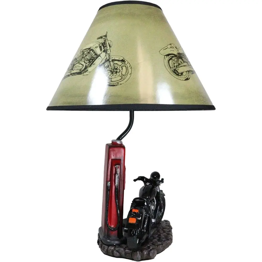 빈티지 레트로 블랙 오토바이 가스 펌프 데스크 램프(갓 - Vintage Lighting Decor 리뷰 및 가격