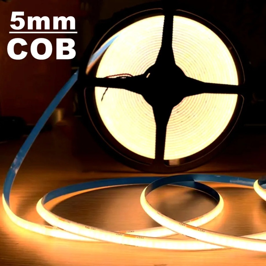 매우 얇은 COB LED 스트립 480LED/m 소프트 - Lighting Decor And More 리뷰 및 가격