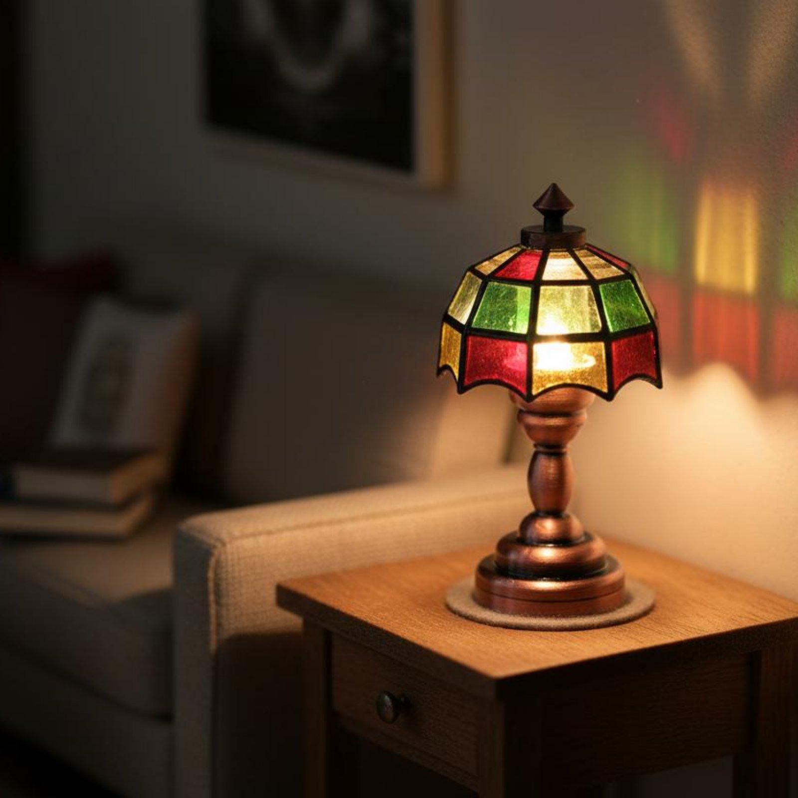 미니어처 램프 빈티지 합금 유약 인형 집 LED 조명  - Vintage Lighting Decor 리뷰 및 가격